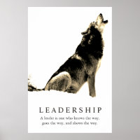 Sepia White Inspiration Leadership Wolf