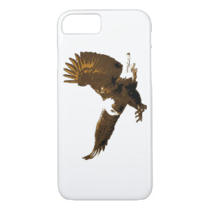 Sepia White Landing Eagle iPhone 7 Fall iPhone 8/7 Hülle
