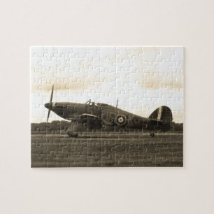 Sepiatone Hawker Hurrikan Puzzle
