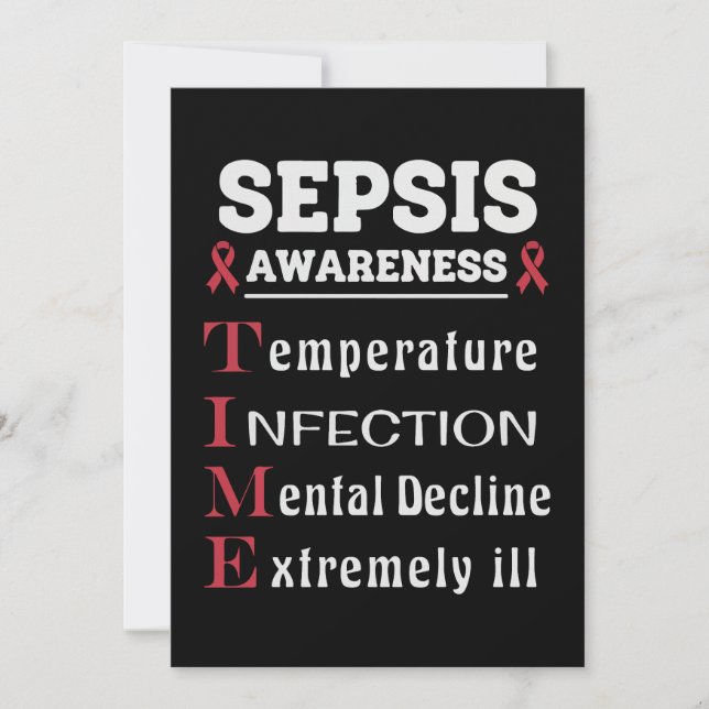 Sepsis Awareness T.I.M.E. Guide Einladung (Vorderseite)