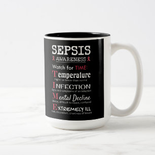 Sepsis Awareness Watch for TIME Guide Zweifarbige Tasse