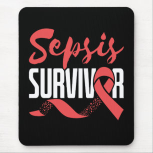 Sepsis Survivor Warrior Fighter Awareness Montag Mousepad