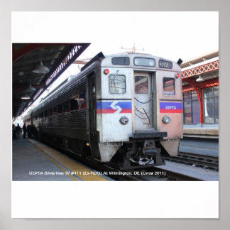 SEPTA Silverliner IV #111 in Wilmington Poster