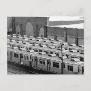 Septa Transit M-3 Market Frankford Blue Line Wagen Postkarte