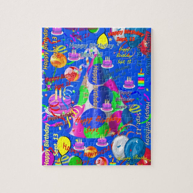 September, 13. Geburtstag Jigsaw Puzzle (Vertikal)