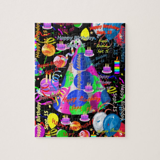 September, 15. Geburtstag des Jigsaw Puzzle (Vertikal)