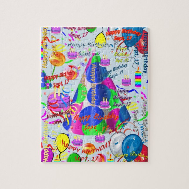 September, 17 Geburtstag Jigsaw Puzzle (Vertikal)