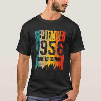 September 1956 65. Geburtstag Limitierte Auflage T-Shirt
