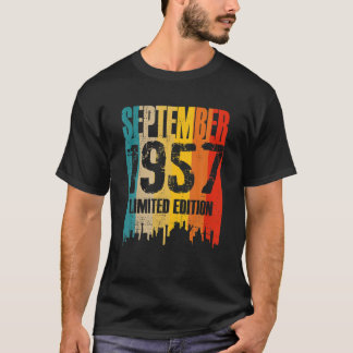 September 1957 64 Jahre alt Geburtstag Limited Edi T-Shirt
