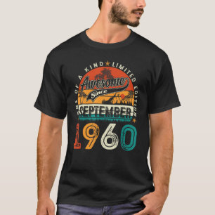 September 1960 63 Jahre alt 63. Geburtstag Männer  T-Shirt