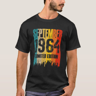 September 1964 57 Jahre alter Geburtstag Limited E T-Shirt