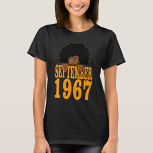 September 1967 55. Geburtstag 55 Jahre Alte Schwar T-Shirt