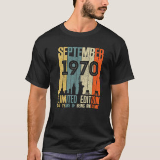 September 1970 T Shirt 50 Jahre Altes Shirt 1970 B