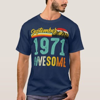 September 1971 Geburtstagsgeschenk Shirt Vintag Se