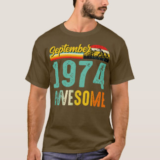September 1974 Geburtstagsgeschenk Shirt Vintag Se