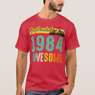 September 1984 Geburtstagsgeschenk-Shirt Vintage S T-Shirt