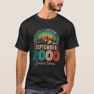 September 2000 Geburtstag Phantastisch Seit 20. Se T-Shirt