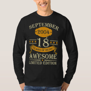 September 2004 18 Jahre Phantastischer Retro 18 t T-Shirt