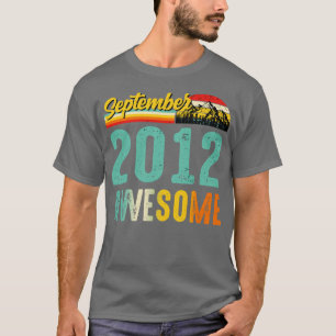 September 2012 Geburtstagsgeschenk-Shirt Vintage S T-Shirt