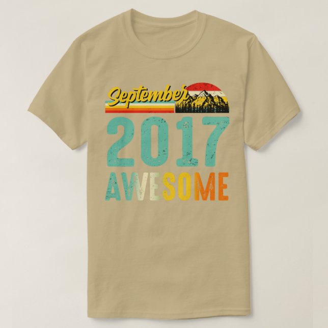 September 2017 Geburtstagsgeschenk Shirt Vintag Se (Design vorne)