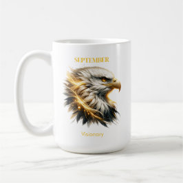 September Birth Month Spirit Animal Eagle Geschenk Kaffeetasse