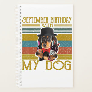 September Birthday With My Dachshund Dog 2020 Planer