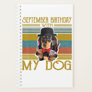 September Birthday With My Dachshund Dog 2020 Planer