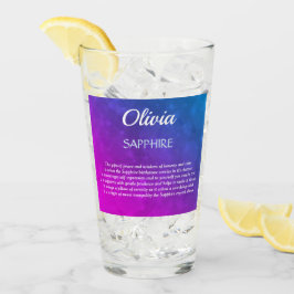 September Birthstone Sapphire Design  Glas