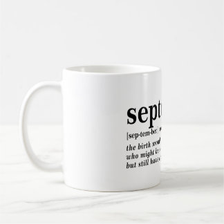 September Definition Kaffeetasse