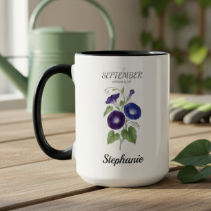 September Florales Morgen Geburtstagsandenken Tasse