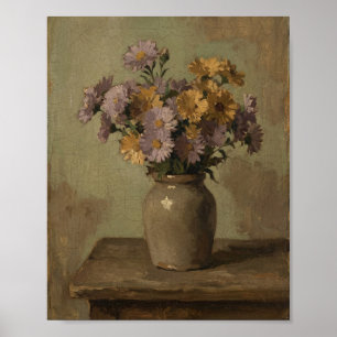 September-Geburtsblume Aster II Poster