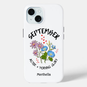 SEPTEMBER Geburtsmonat Blume Individuelle Name Case-Mate iPhone Hülle