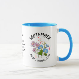 SEPTEMBER Geburtsmonat Blume Individuelle Name Chr Tasse