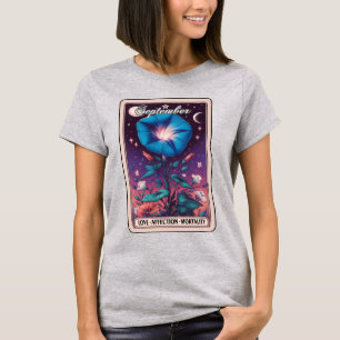 September Geburtsmonat Blume Morning Glory T - Shi T-Shirt