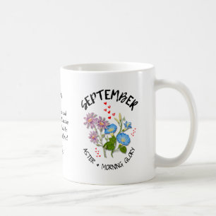 SEPTEMBER Geburtsmonat Blume Personalisiert Kaffeetasse