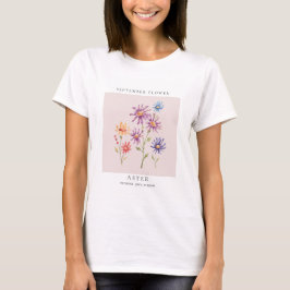 September-Geburtsmonats-Blumen-T-Shirt T-Shirt