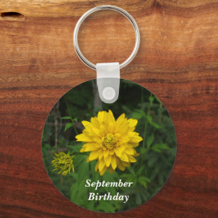 September Geburtstag Hübsch Marigold Schlüsselanhänger