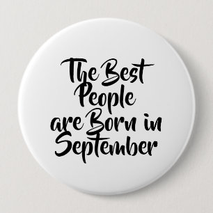"September" Geburtstags-Knopf Button