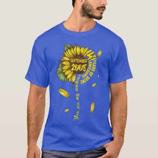 September Girls 2008 14. Sonnenblume Geburtstag Ma T-Shirt