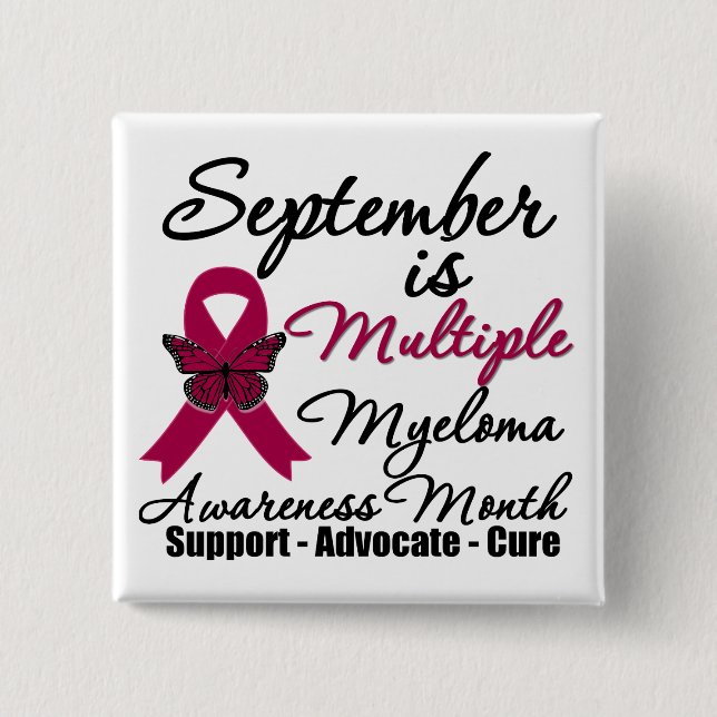 September is Multiple Myeloma Awareness Month v2 Button (Vorderseite)
