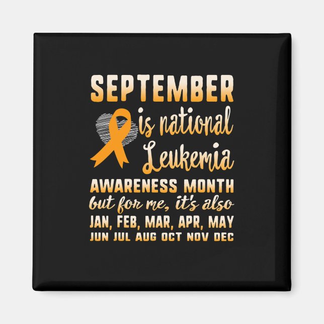 September Is National Leukemia Awareness Month War Magnet (Vorne)