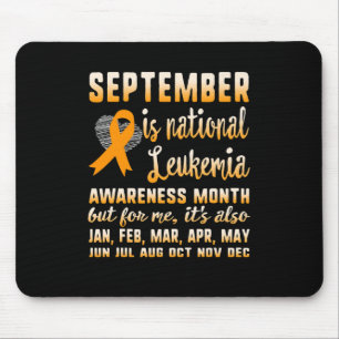 September Is National Leukemia Awareness Month War Mousepad