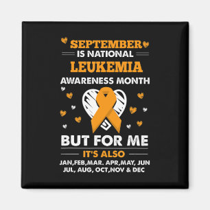 September ist Leukemia Awareness Montag Magnet