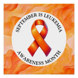 September ist Leukemia Awareness Montag Poster