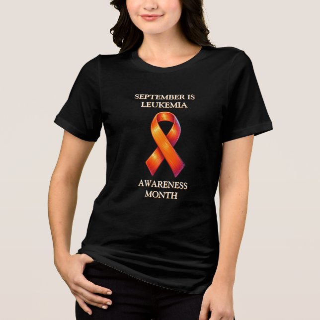 September ist Leukemia Awareness Montag Tri-Blend Shirt (Vorderseite)