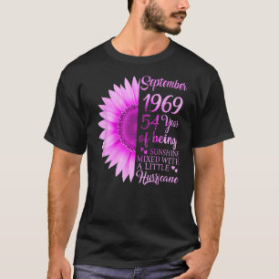 September Mädchen 1969 54. Geburtstag 54 Jahre alt T-Shirt