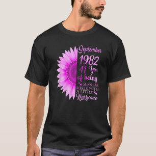 September Mädchen 1982 41. Geburtstag 41 Jahre alt T-Shirt