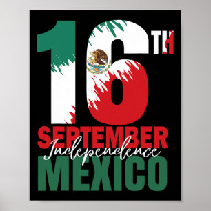 September Mexikanisches Unabhängigkeitstag Shirt M Poster