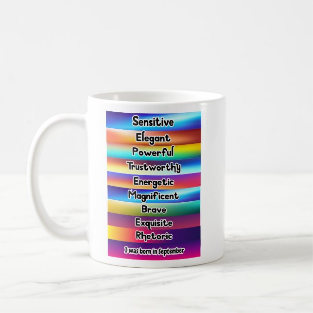 September Monat Geburtstag zitiert 9. Kaffeetasse (Links)