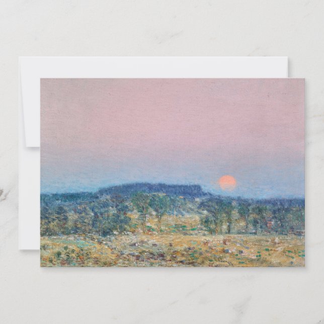 September Moonrise | Childe Hassam (Vorderseite)